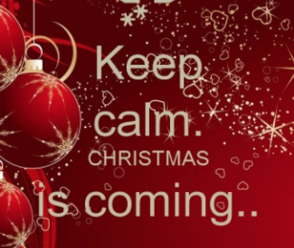 De kerstperiode komt eraan. X mas is comming